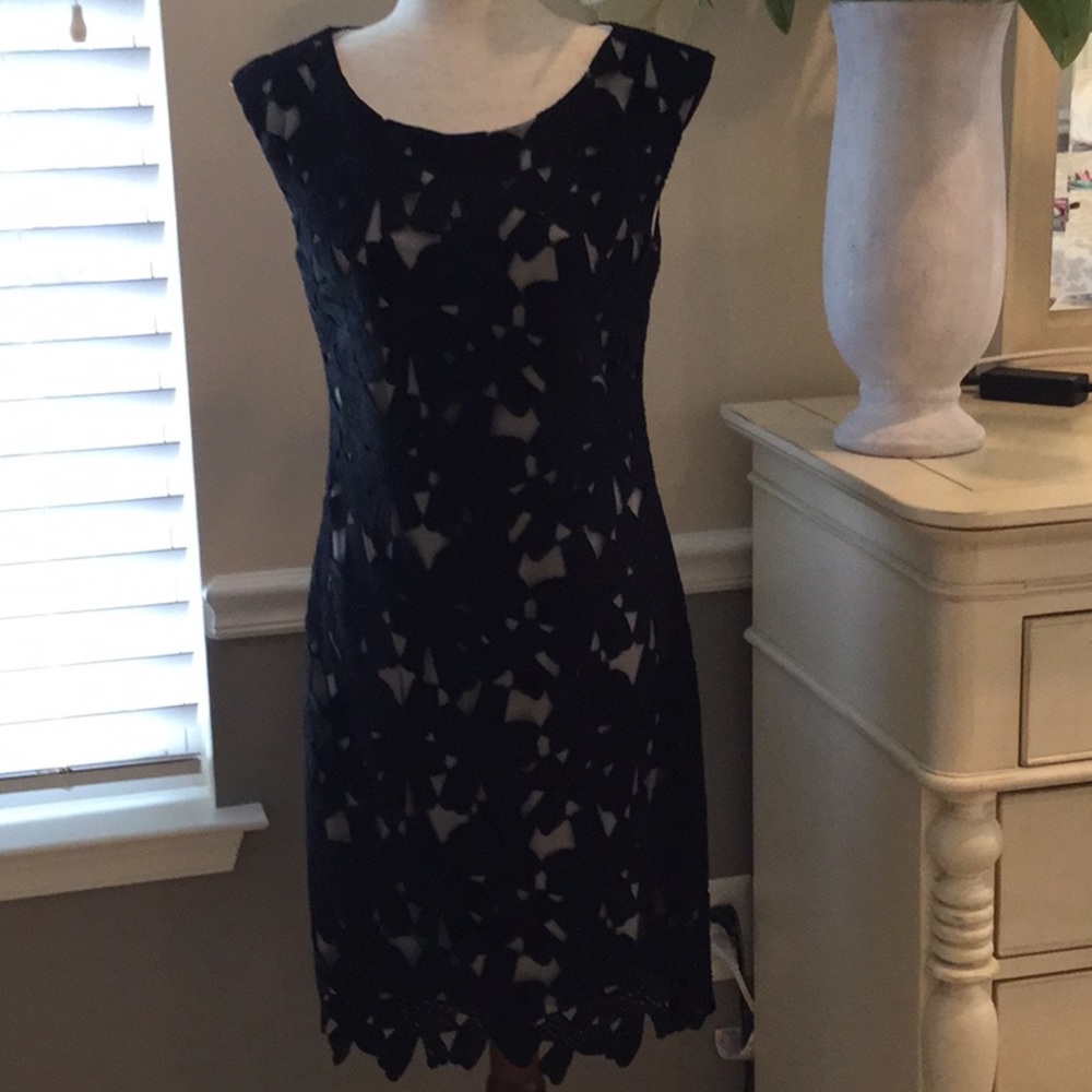 Vera Wang Black Lace Dress